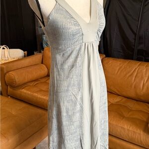 Patagonia Sage Green and Greyish Blue Patterned Dress
